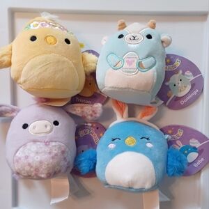 Lot of 4 Easter Mystery Squishmallows